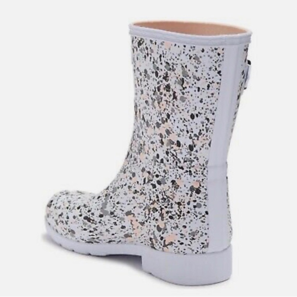 NWOB Hunter Original Refined Short Particle Print Rainboot - Picture 2 of 8